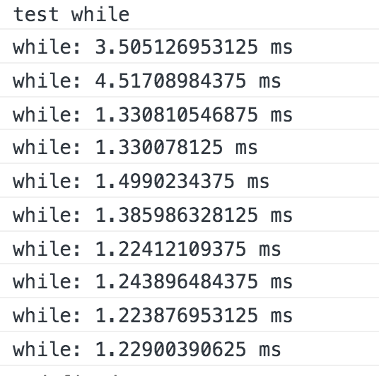 while的测试结果-蚊子的前端博客